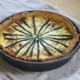 Whitefish & Asparagus Quiche - Recipe photo by jenessasdinners