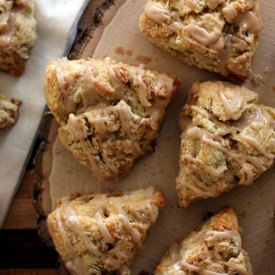 Spiced Apple Scones w Cider Glaze - Recipe photo by beckysuebakes