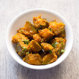 Khatta Meetha Kaddu or Pumpkin - Recipe photo by vegrecipesofindia