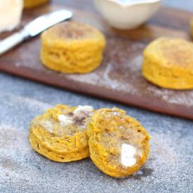Pumpkin Brown Butter Biscuits - Recipe photo by cookingforkeeps