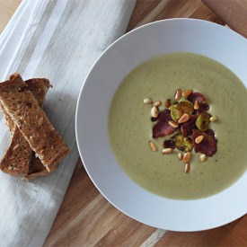 Broad Bean and Bacon Soup - Recipe photo by Greedy Foodster