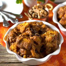 Pumpkin – Maple Bread Pudding - Recipe photo by foolproofliving.com