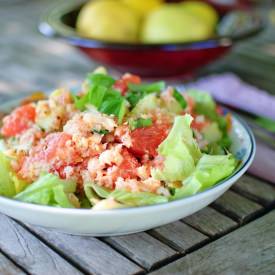 Crab and Grapefruit Salad - Recipe photo by Healthy Epicurean