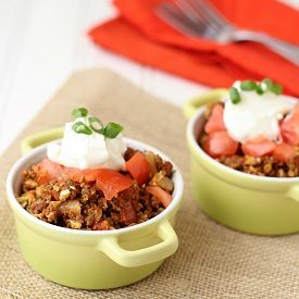 Taco and "Rice" Bake - Recipe photo by LowCarbOneDay