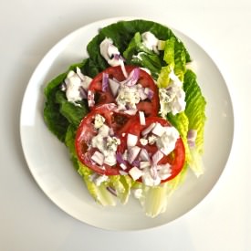 Salad with Blue Cheese Dressing - Recipe photo by mysecondbreakfast