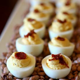 Deviled Pepperoni Eggs - Recipe photo by dearlaurenlovemom