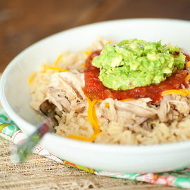 Salsa Verde Pulled Pork Bowls - Recipe photo by Karly