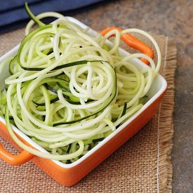 How to Make Zucchini Noodles - Recipe photo by LowCarbOneDay