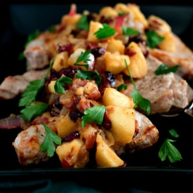 Pork Chops with Apple Chutney - Recipe photo by GiuliaDoyle