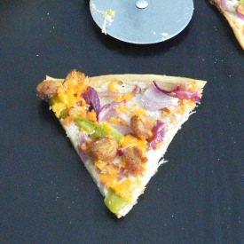 Vegetarian Tarte Flambe - Recipe photo by Nitha Kitchen