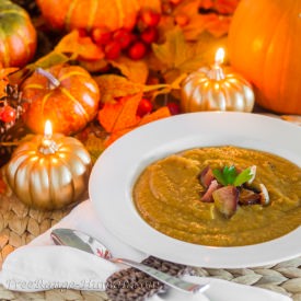 Pumpkin Bacon Soup - Recipe photo by FreeRange Human