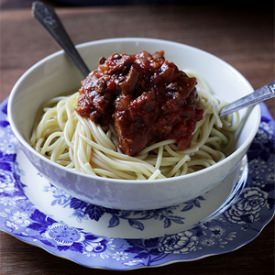 Cousin Alfred's Meat Sauce - Recipe photo by globaltable