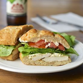 Greek Lemon Chicken Sandwich - Recipe photo by Virtually Homemade
