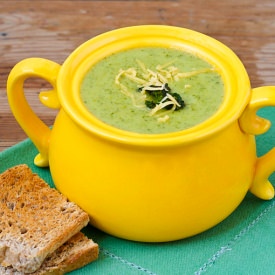 Skinny Broccoli Cheese Soup - Recipe photo by the picky eater