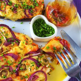 Aubergine a'la Pizza - Recipe photo by Just My Delicious