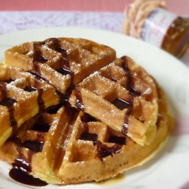 Crispy Butter Waffles - Recipe photo by budgetpantry.com