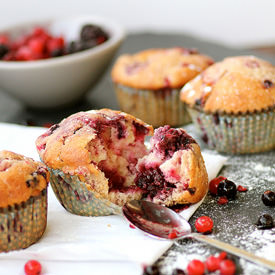 Wild Berry Muffins - Recipe photo by bakinginlisbon
