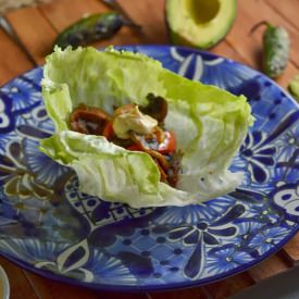 Fajita Lettuce Wraps - Recipe photo by The Foodie Couple