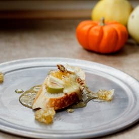 Apple, Honeycomb, & Brie Crostini - Recipe photo by thelovelyloulous