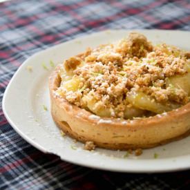 Tart with Banana and Coffee - Recipe photo by Ingeliuke