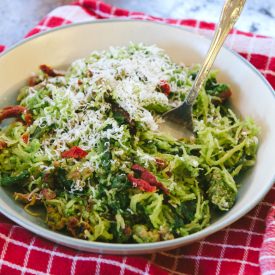 Spaghetti Squash Pesto Pasta - Recipe photo by SoLetsHangOut