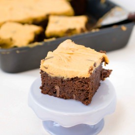 Pumpkin Cookie Dough Brownies - Recipe photo by Sweettwist