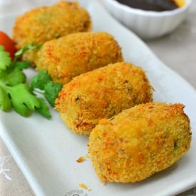 Korokke (Japanese Croquette) - Recipe photo by throughthekitchendoor