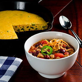 Pulled Pork Green Chile Chili - Recipe photo by kitchenriffs