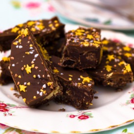 Chocolate Crunchie Tiffin - Recipe photo by Sunday Baking