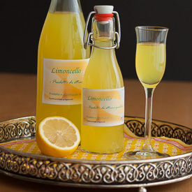 Homemade Limoncello - Recipe photo by Carolines Blog