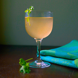 Sudden Blush Cocktail - Recipe photo by stirandstrain