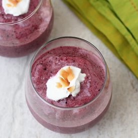 Mixed Berry Smoothie - Recipe photo by LowCarbOneDay