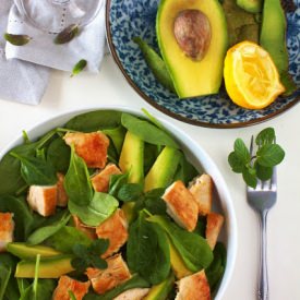 Spinach, Avocado and Chicken Salad - Recipe photo by Just My Delicious
