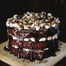S'mores Cake - Recipe photo by alanabread