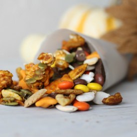 Fall Party Mix with Salted Caramel - Recipe photo by Whereyourtreasureis