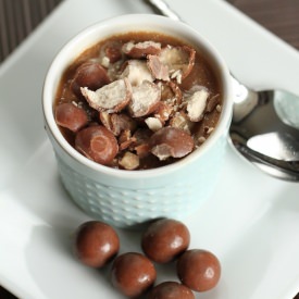 Malted Milk Chocolate Pots de Creme - Recipe photo by satisfymysweettooth