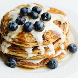 Blueberry Protein Pancakes - Recipe photo by Corinanielsen