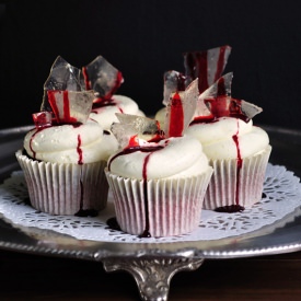 Red Bloody Velvet Cupcakes - Recipe photo by JuniperCakery