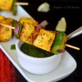 Paneer Tikka - Recipe photo by The veggie Indian