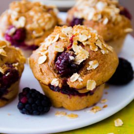 Blackberry Apple Muffins - Recipe photo by sallysbakingaddiction