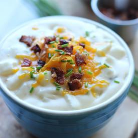 Loaded Baked Potato Soup - Recipe photo by damndelicious