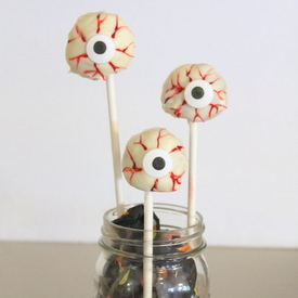 Spooky Eye Cake Pops - Recipe photo by Angie @ The Country Chic Cottage