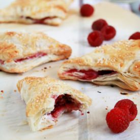 Chocolate Raspberry Turnovers - Recipe photo by myfriendsbakery