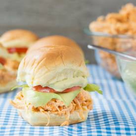 Slow Cooker Buffalo Chicken Sliders - Recipe photo by sharedappetite
