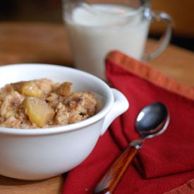 Overnight Apple-Cinnamon Oatmeal - Recipe photo by Circle B Kitchen