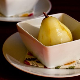 Spiked Poached Pears - Recipe photo by mjskitchen