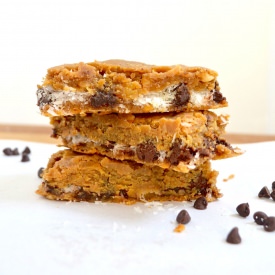 Chickpea Peanut Butter Bar - Recipe photo by thepreppedchef