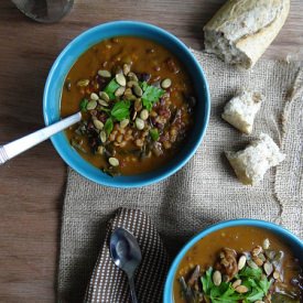 Pumpkin Farro Stew - Recipe photo by sundaymorning bananapancakes