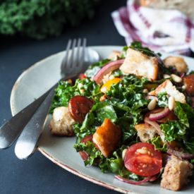 Kale Panzanella - Recipe photo by goodiesavolonte
