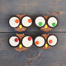 Oreo Cupcake Owls - Recipe photo by sweetsociety